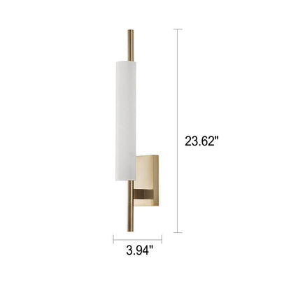 Modern Luxury Long Glass Column Design LED Wall Sconce Lamp