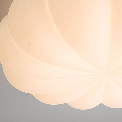 Contemporary Nordic PE Shade Kid's Flowers LED Flush Mount Ceiling Light For Bedroom