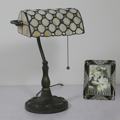 Vintage Creative Glass 1-Light Zipper Switch Table Lamp