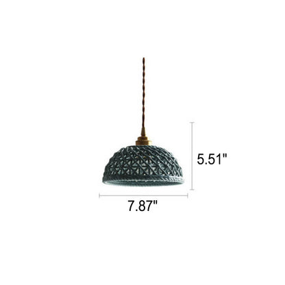 Vintage Ceramic Lattice Design 1 - Light Pendant Light