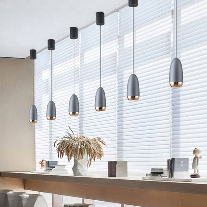 مصباح LED صناعي من الألومنيوم الإبداعي على شكل رصاصة 