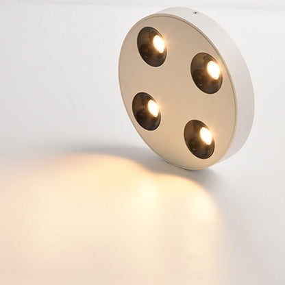 Minimalist Round Plate Spotlight Slim LED Flush Mount Ceiling Light