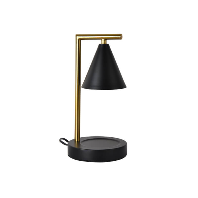 Simple Cone Shade Right Angle Arm 1-Light Melting Wax Table Lamp