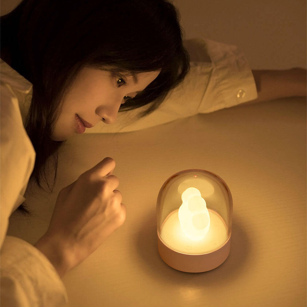 Creative Cartoon Cat Claw LED Eye Protection USB Night Light Table Lamp