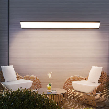 Modern Minimalist Aluminum Acrylic Waterproof Long Outdoor Indoor LED Wall Sconce Lamp