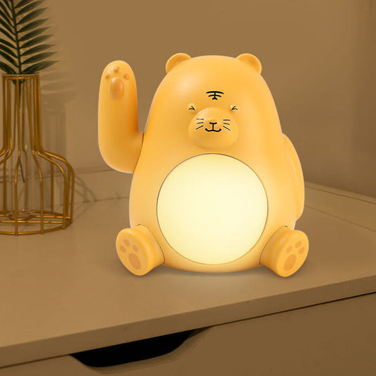 Modern Creative Tiger Silicone LED USB Rechargeable Pat Night Light