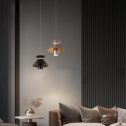 ثريا جزيرة LED من الألومنيوم بلون واحد بتصميم عصري بسيط 