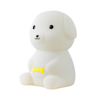 Creative Silicone Puppy LED Night Light Table Lamp