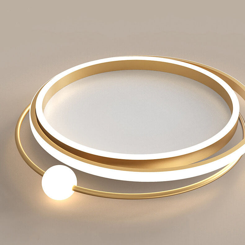 Modern Creative Circle Ring LED Flush Mount Ceiling Light