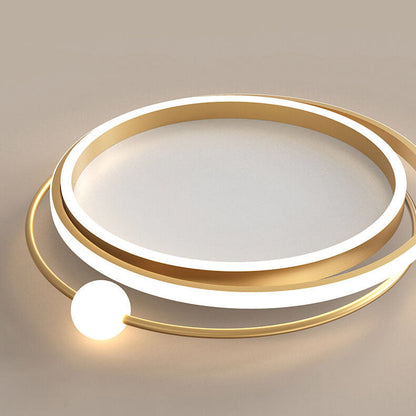 Modern Creative Circle Ring LED Flush Mount Ceiling Light