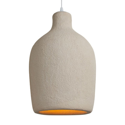 Modern Minimalist Pure Grey Geometric Shape 1-Light Pendant Light