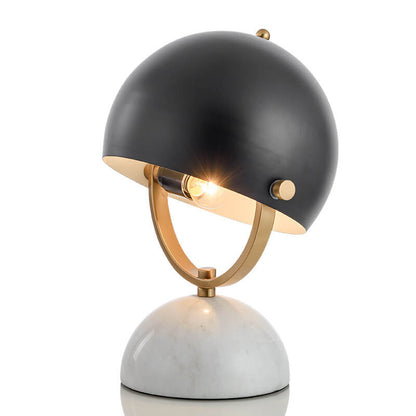 Modern Creative Round Marble Base Rotatable 1-Light Table Lamp