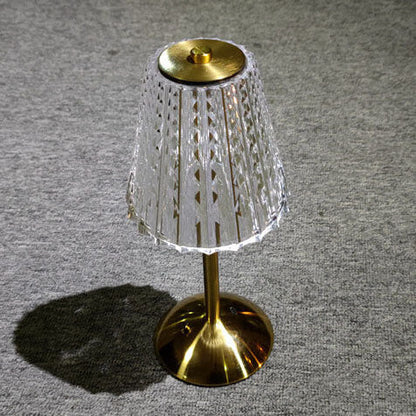 Creative Diamond Crystal Acrylic Metal Touch LED Table Lamp