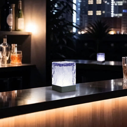 Modern Simplicity Resin Square LED Table Lamp For Bedroom