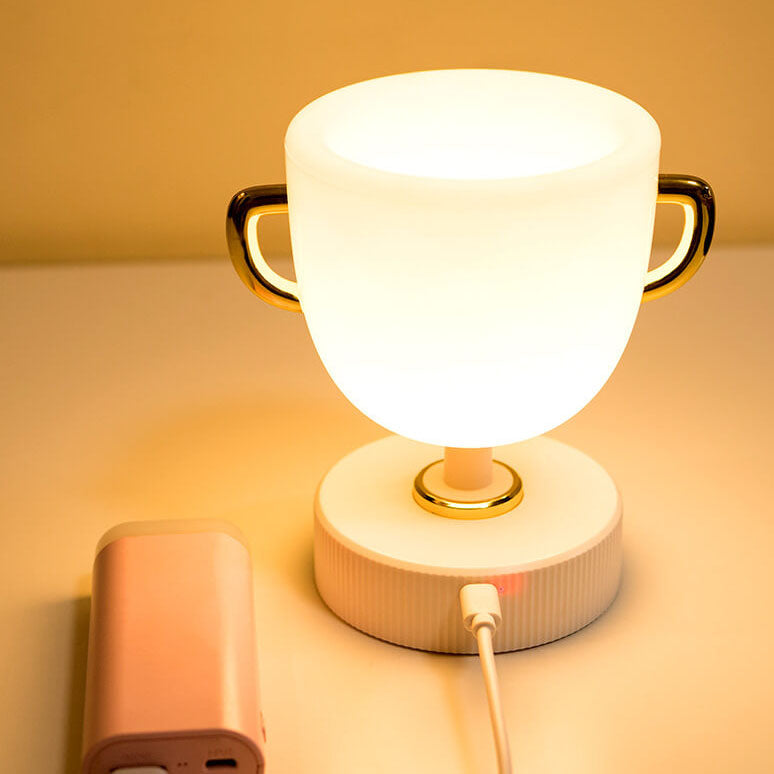 Creative Trophy Cup LED Night Light USB Table Lamp