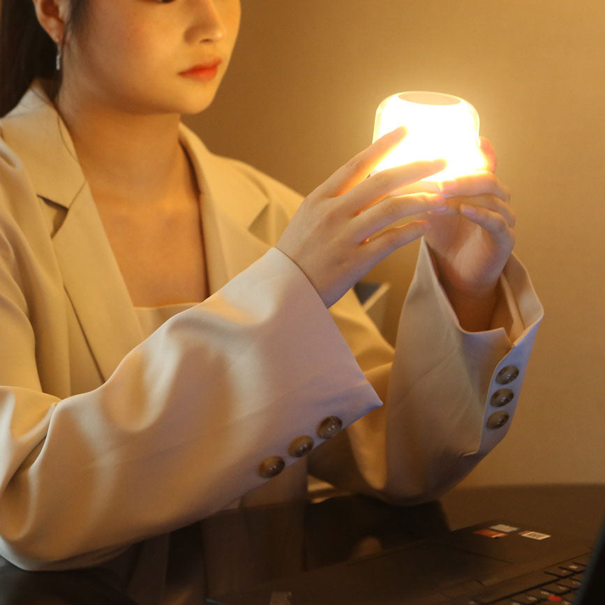 Creative Multifunctional Separate Magnetic Touch Infinitely Dimmable LED Night Light Table Lamp