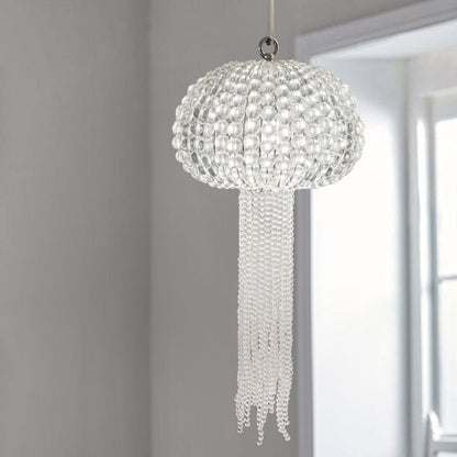 Modern Light Luxury Glass Jellyfish Shape 1-Light Pendant Light