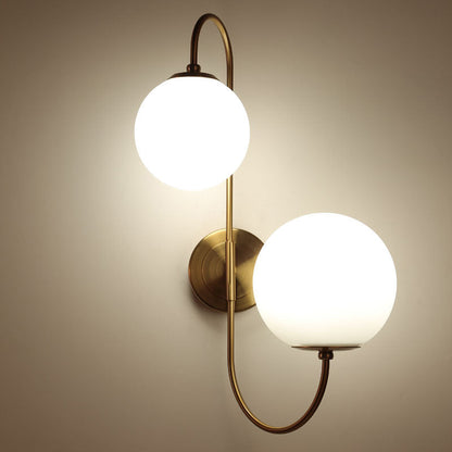 Creative Industrial Magic Bean Glass 2-Light Wall Sconce Lamp