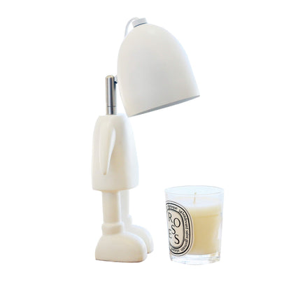 Creative Resin Robot Design LED Night Light Melting Wax Table Lamp