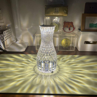 Modern Creative Vase Acrylic USB Rechargeable Touch LED Night Light Table Lamp