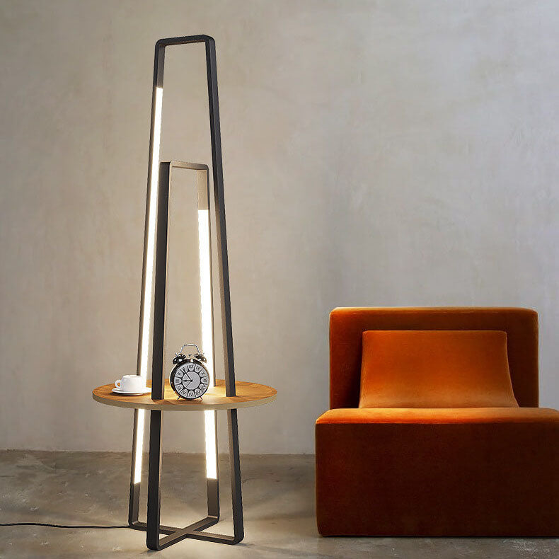Nordic Creative Geometric Shelf LED Standing Floor Lamp