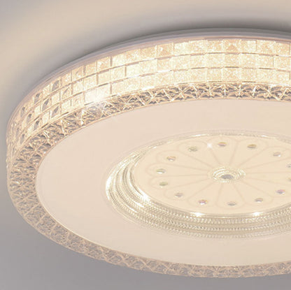 Light Luxury Round Acrylic Starlight LED Flush Mount Ceiling Light