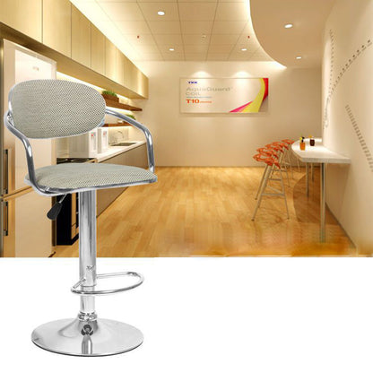 Contemporary Scandinavian Half Round Wicker Hardware Bar Stool Backrest For Dining Room