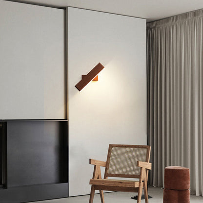 مصباح حائط LED مستطيل الشكل مصنوع من الألومنيوم والأكريليك بتصميم عصري وبسيط 