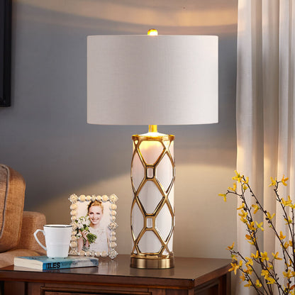 Nordic Light Luxury Ceramic 1-Light Table Lamp