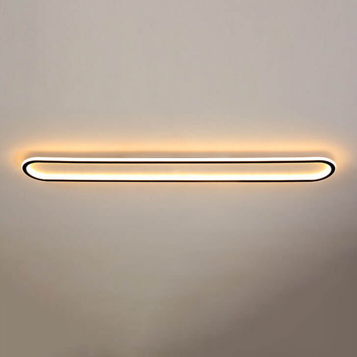 مصباح سقف LED طويل من السيليكون الحديدي بتصميم عصري بسيط لغرفة النوم 