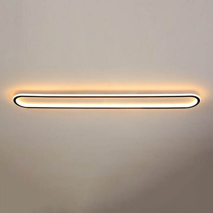 مصباح سقف LED طويل من السيليكون الحديدي بتصميم عصري بسيط لغرفة النوم 