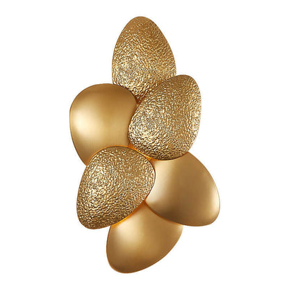 Modern Luxury Gold Stainless Steel Pebble 3/6 Light Wall Sconce Lamp