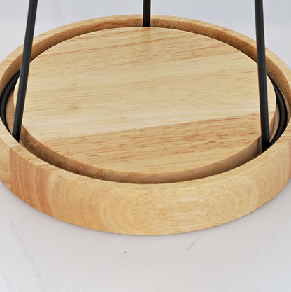 Contemporary Simplicity Round Glass Shade Base 1-Light Melting Wax Table Lamp For Bedroom