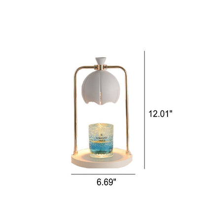 Modern Orchid Metal Aromatherapy Melting Wax 1-Light Table Lamp