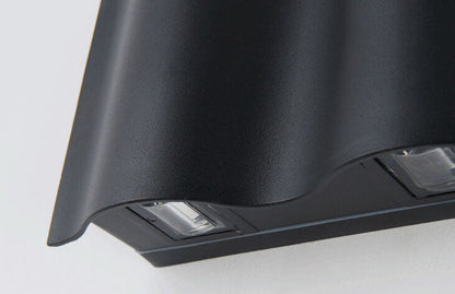 Modern Wave Aluminum Waterproof LED Outdoor Wall Sconce Lamp