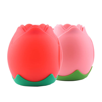 Creative Rose Silicone Pat USB Atmosphere LED Night Light Table Lamp