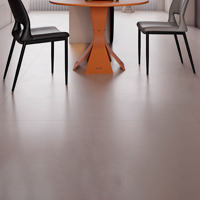 Contemporary Nordic Square Curved Upholstered Hollowed Out Microfiber Leather Carbon Steel Dining Chair Backrest For Dining Room