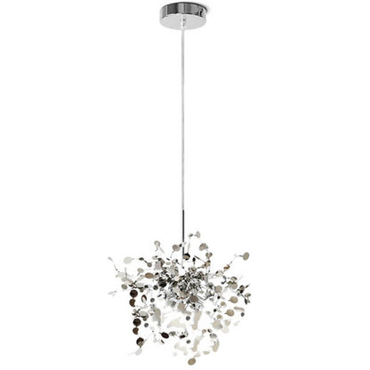 Contemporary Nordic Creative Art Stainless Steel 3-Light Chandelier For Living Room