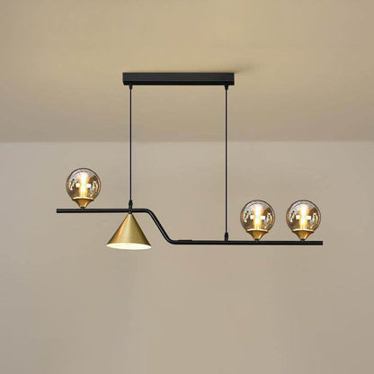 ثريا جزيرة فاخرة بتصميم كرة مستديرة من Nordic Creative Light، مزودة بـ 4/5/6 مصابيح 