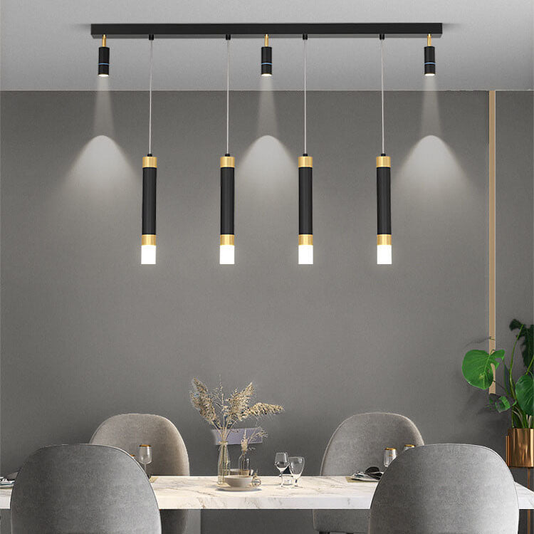 Modern Light Luxury Hardware Acrylic LED Spotlight Island Light Chandelier