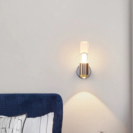 مصباح حائط LED بتصميم إسكندنافي معاصر مصنوع من الحديد والألومنيوم وعدسات بصرية من الأكريليك لغرفة النوم 