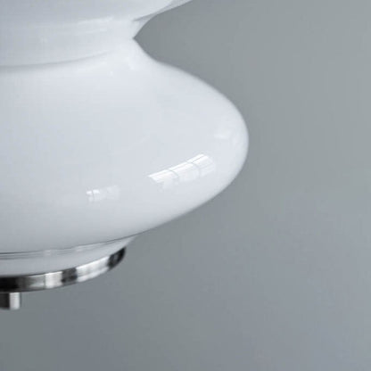مصباح LED معاصر من الزجاج الأبيض الحليبي العتيق لغرفة النوم