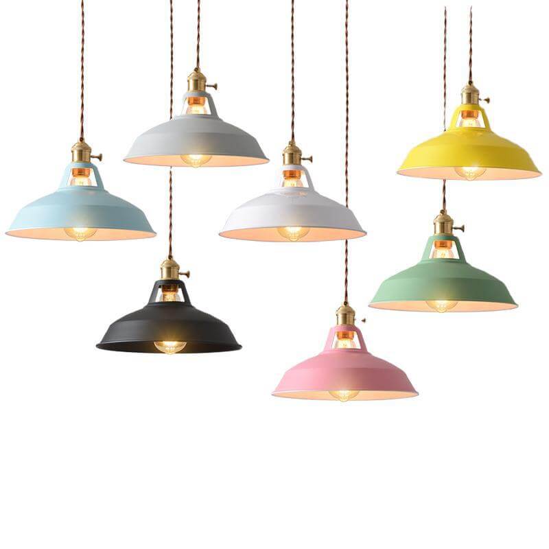 Modern Minimalist Macaroon Iron 1-Light Pendant Light
