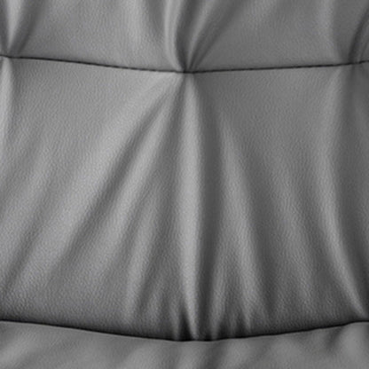 Contemporary Nordic Round Base Rectangle Cushion Nappa Leather Foam Metal Frame Bar Stool Backrest For Dining Room