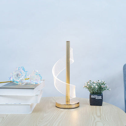 Modern Light Luxury Acrylic Curve LED Table Lamp