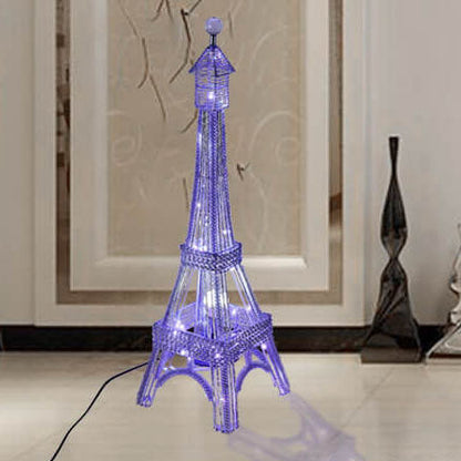 Modern Creative Decorative Aluminum Tower-Shaped LED Standing Floor Lamp