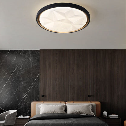 Nordic Creative Star Effect Round Iron Acrylic LED Flush Mount Ceiling Light