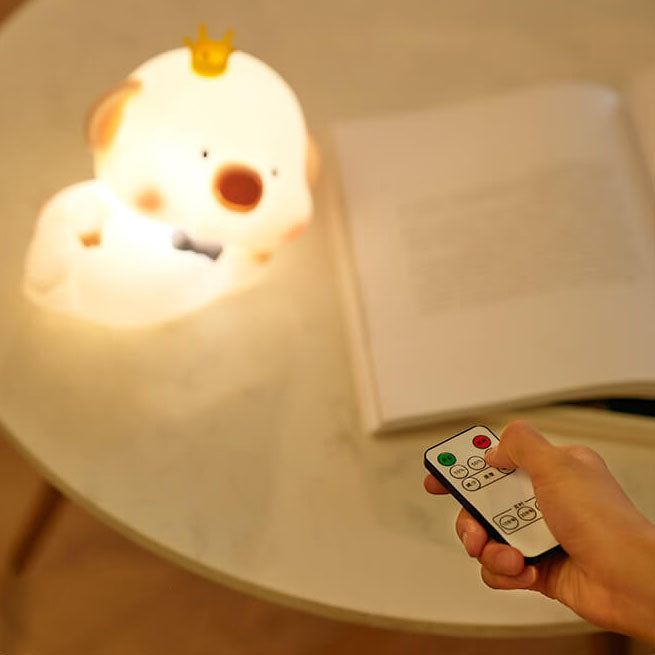 Cute Piggy Silicone LED Night Light Bedside Table Lamp