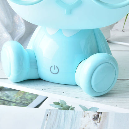 Creative Cartoon Rabbit with Glasses USB LED Night Light Table Lamp