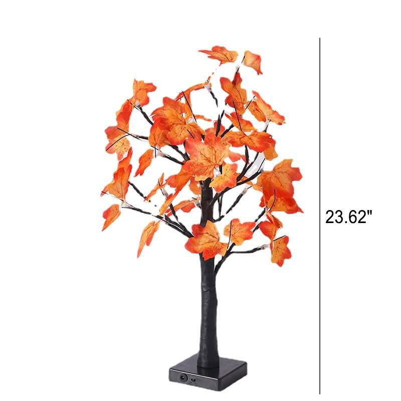 Halloween Tree Light Pumpkin Bats Simulation Tree Light USB Battery Decoration Table Lamp